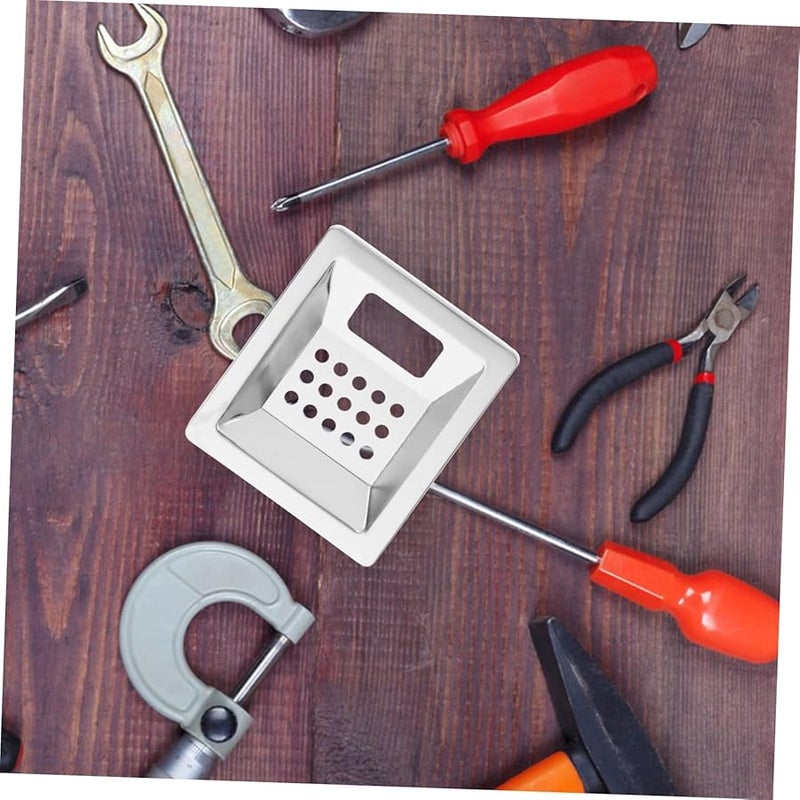 غطاء منفضة سجائر خارجي من الفولاذ المقاوم للصدأ 11.8 × 9.8 × 1.5 سم سلة نفايات للإطفاء للمطاعم والفنادق والمكاتب - Image 5